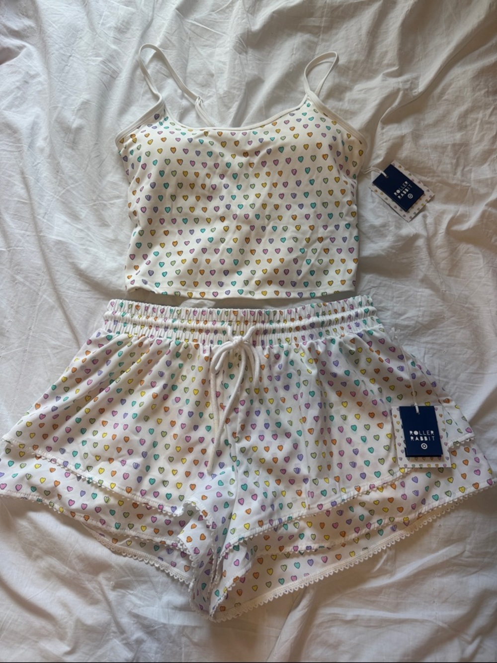 Roller Rabbit x Target Rainbow Heart Print Cami & Shorts Set